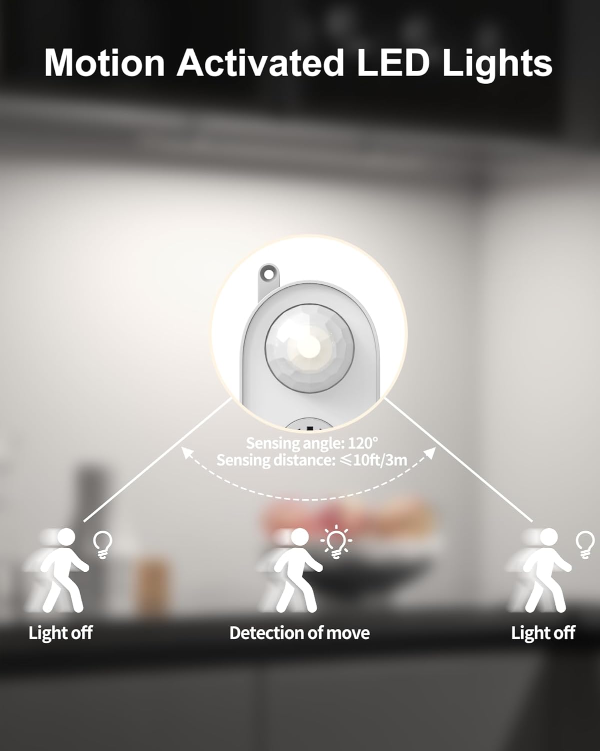 ASOKO Under Cabinet Led Lighting, 12 Inch Light Strip Bar, Daylight White 5000K Dimmable Plug in USB Light, Small Thin Led Under Counter Lighting for Kitchen/Room/Shelf/Desk/Display Case