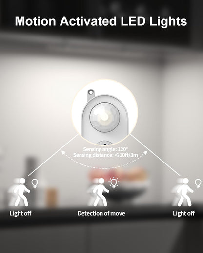 ASOKO Under Cabinet Led Lighting, 12 Inch Light Strip Bar, Daylight White 5000K Dimmable Plug in USB Light, Small Thin Led Under Counter Lighting for Kitchen/Room/Shelf/Desk/Display Case