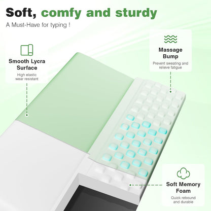 Ospelelf Tilt Keyboard Stand with Wrist Rest, Comfy Ergonomic Keyboard Riser Holder for Office Home