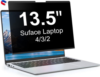 13.8 Inch Magnetic Privacy Screen for Microsoft Surface Laptop 7, Removable Anti Glare Screen Protector, Blue Light Computer Filter, Anti Spy Easy Install