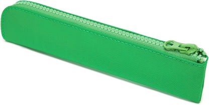 Canvas Pencil Case Small Pencil Pouch Slim Lightweight Pen Case Holder Cute Zipper Bag for School Office