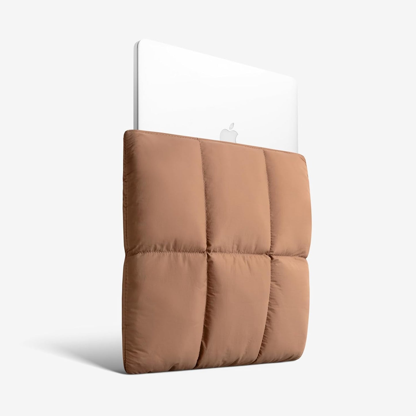 Comfyable Puffy Laptop Sleeve 13 Inch 14 Inch, Quilted Puffer Laptop Carrying Case for Women, Pillow Case Compatible with MacBook Air/Pro M5 M4 M3 M2 Pro/Max 2026, 13" MacBook Neo A18, Rice | Puffy