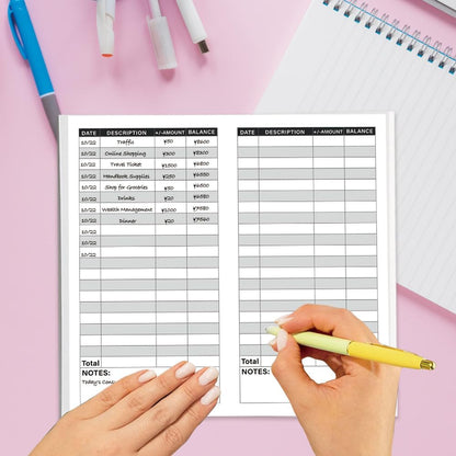 qianshan Travelers Notebook Inserts with PVC Sleeve,Undated Weekly Planner,Weekly To Do List Notepad,TN Journal,30 Sheets,8.5" x 4.7",Pocket Travelers Notebook for Journals,Diaries,Planners,Pink Cat