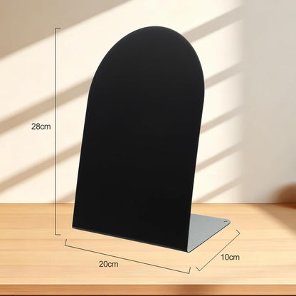 Magnet Board 7.87 x5.31 x 3.93 Stand Mini White Metal Tabletop Memo Standing Magnetic Board for Desk - Magnetic Display for Back to School Menu Table， Photos，Memos (White*2, 20 * 13.5 * 10cm)