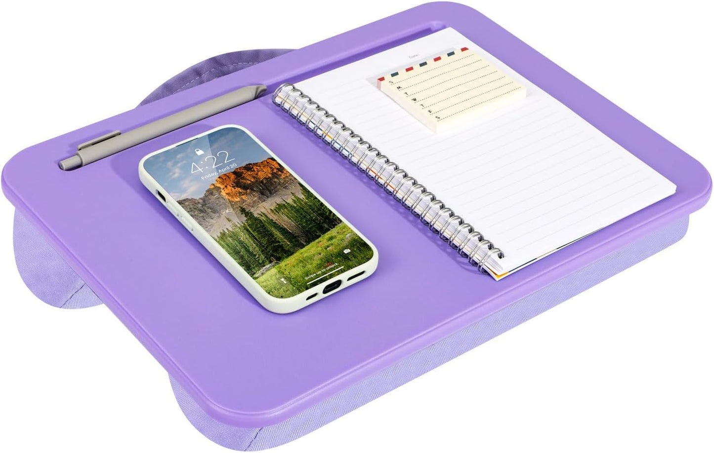 LAPGEAR Compact Lap Desk – Fits Up to 14″ Laptops – Charcoal – Style No. 43105