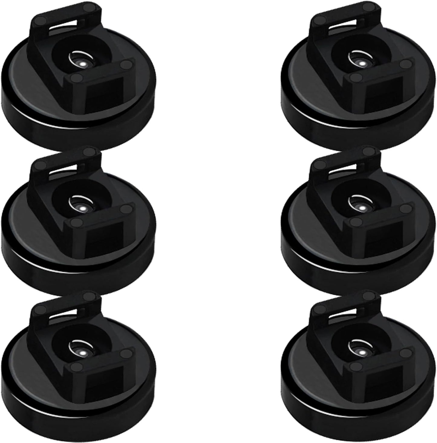 Magnet Zip Tie Mount Magnetic Zip Ties Mount 25LBS Strong Multipurpose Wire Cable Holder Mount Wire Clips Management for Home Office Marine Electrical Wiring (Black, 24 Piece)
