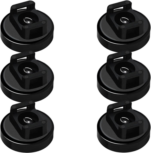 Magnet Zip Tie Mount Magnetic Zip Ties Mount 25LBS Strong Multipurpose Wire Cable Holder Mount Wire Clips Management for Home Office Marine Electrical Wiring (Black, 24 Piece)