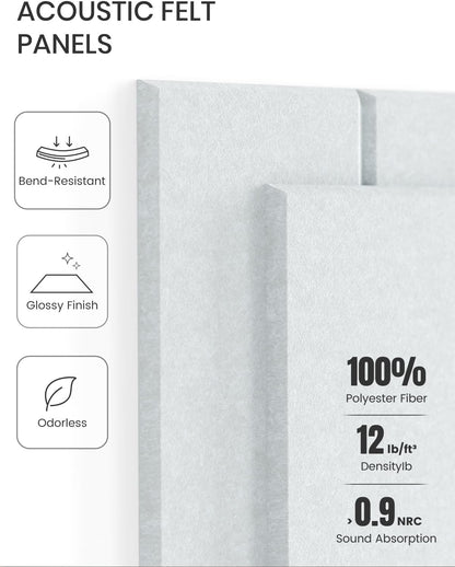 Fluxynara Large Felt Bulletin Board 48" x 36" Cork Board Alternative-12 Pack with 70 Safe Removable Adhesive Tabs, Cork Boards for Walls Cork Board for Home Office Classroom Pin Board (Oatmeal)