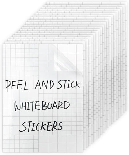 Dry Erase Board Sticker- Whiteboard Stickers-8.27''x11.69'' Removable Dry Erase Sheets- Fridge Dry Erase Paper for Wall/Desk/Refrigerator/Door/Locker/Home/Office/Classroom (White-2Pcs)