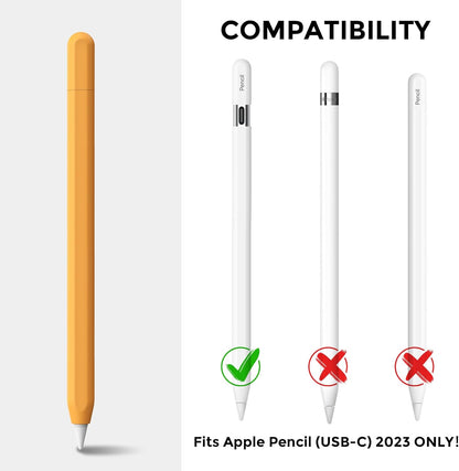 AhaStyle Silicone Case for Apple Pencil (USB-C) 2023 Ultra Thin Proteative Cover Skin Apple Pencil Sleeve Anti-Slip Grip Compatible with Apple Pencil USB C (Lavender)