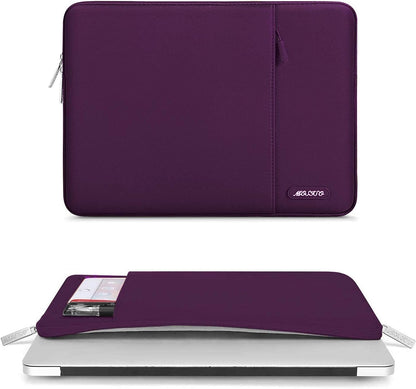 MOSISO Laptop Case 15 inch, 15 inch Laptop Sleeve Compatible with MacBook Air M5 A3448 M4 A3241 M3 A3114 M2 A2941 2026-2023, Dell XPS, Polyester Vertical Computer Sleeve Bag with Pocket, Black - Colors B