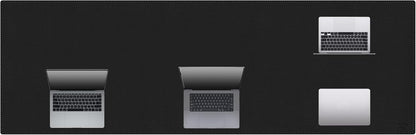 Cacoy 36" x 20" Leather Desk Mat for Home Office, Extra Large PU Leather Desk Pad Blotters, Waterproof Computer Keyboard Mat, Extended Gaming Mouse Pad, Desk Protector for Desktop and PC Laptop, Black