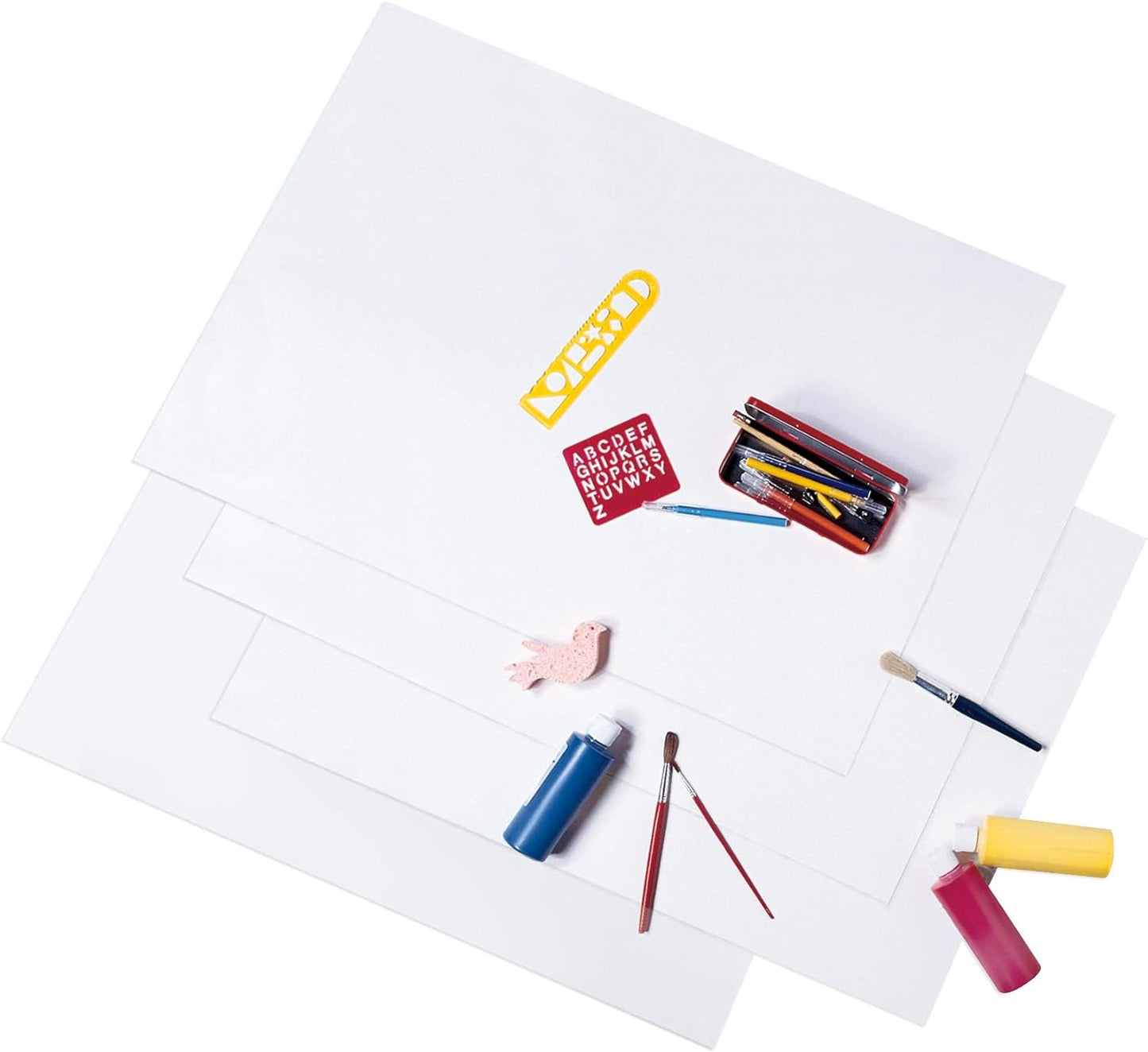 Pacon Super Value Poster Board, 22"X28", White, 50 Sheets