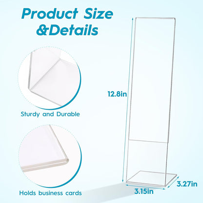 4 Pcs Multifunction Computer Monitor Memo Board, Clear Acrylic Monitor Sticky Note Holder for Office Home Desktop,Office Desk Accessories