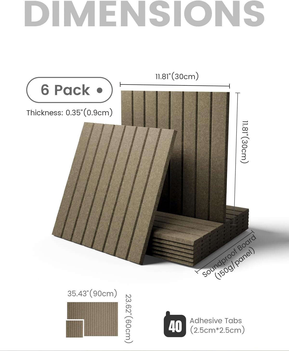 Fluxynara Large Felt Bulletin Board 48" x 36" Cork Board Alternative-12 Pack with 70 Safe Removable Adhesive Tabs, Cork Boards for Walls Cork Board for Home Office Classroom Pin Board (Oatmeal)