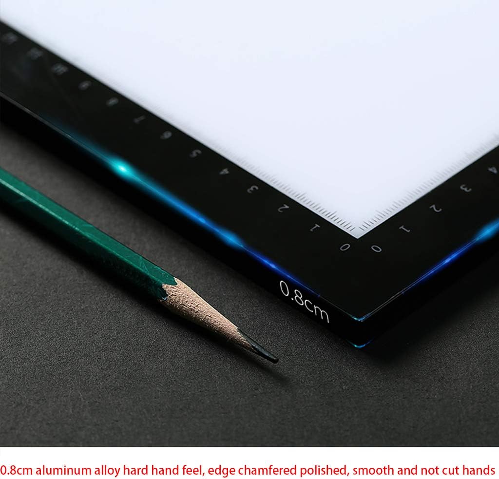 Light Box A0 Super Thin Led Drawing Copy Tracing Tracking Light Dimmable Led Tracing for Drawing,with Ruler Artist Diamond Lamp Pad Lightbox Drawing,