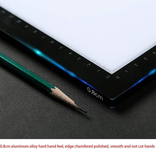Light Box A0 Super Thin Led Drawing Copy Tracing Tracking Light Dimmable Led Tracing for Drawing,with Ruler Artist Diamond Lamp Pad Lightbox Drawing,