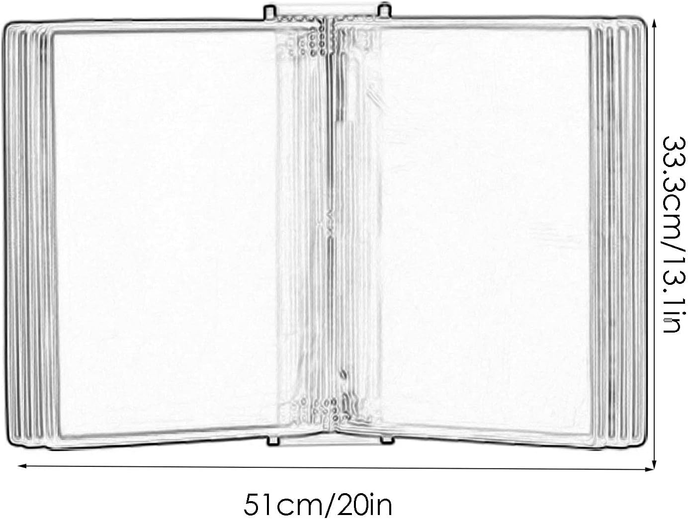 Wall Mount Reference Display System, Catalog Display Rack, A4 Folder Wall-Mounted File Holder, 10 Panels Desktop/Wall Reference System, Poster Flip Book,Folders(Green)