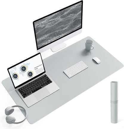 YSAGi Non-Slip Leather Desk Pad, Waterproof Laptop Computer Desk Keyboard Mat, Table Protector Blotter Mat, Large Mouse Pad for Office/Work/Home/Decor(Black, 31.5" x 15.7")