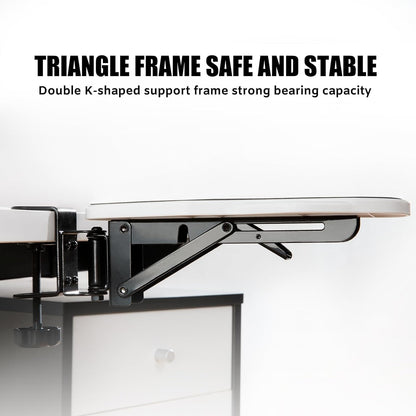 Computer Arm Rest for Desk, 180° Adjustable Rotating Desk Extender Tray, 90° Foldable Elbow Arm Support, Ergonomic Desk Arm Wrist Rest Shelf for Home and Office