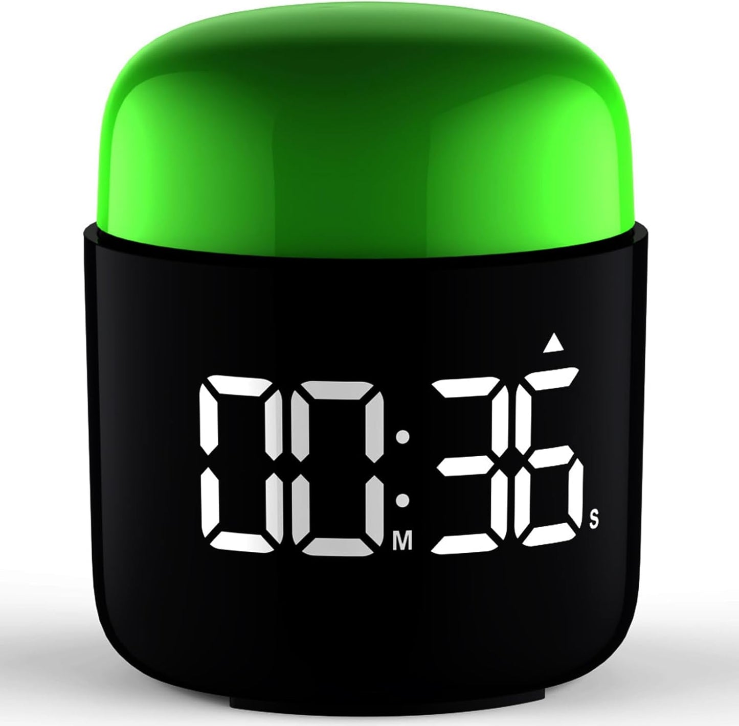 Large Display Digital Timer Stopwatch, Retro Manual Twist Table Count Down & Up Game Timer, Easy to use, Night Light Silent & Sound Timers for ADHD Study Work Kitchen Classroom Yoga Gym (Tangerine)