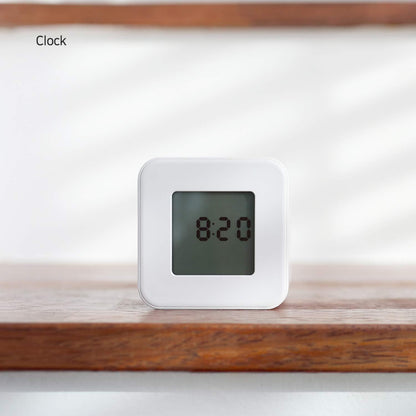 mooas Multi Clock Time Cube Timer (White), Alarm & Backlight Desk Productivity for ADHD Kids Classroom Study, Kitchen, Cooking, Desk, Office, Time Management 5,15,30,60 min Timer Various Setting