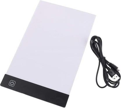 A5 LED Drawing Tablet Thin Art Stencil Drawing Board Light Box tracing Table pad, for 5D Diamond Painting Full Drill Embroidery, Cross Stitch Embroidery, Embossing, Sewing Projects etc