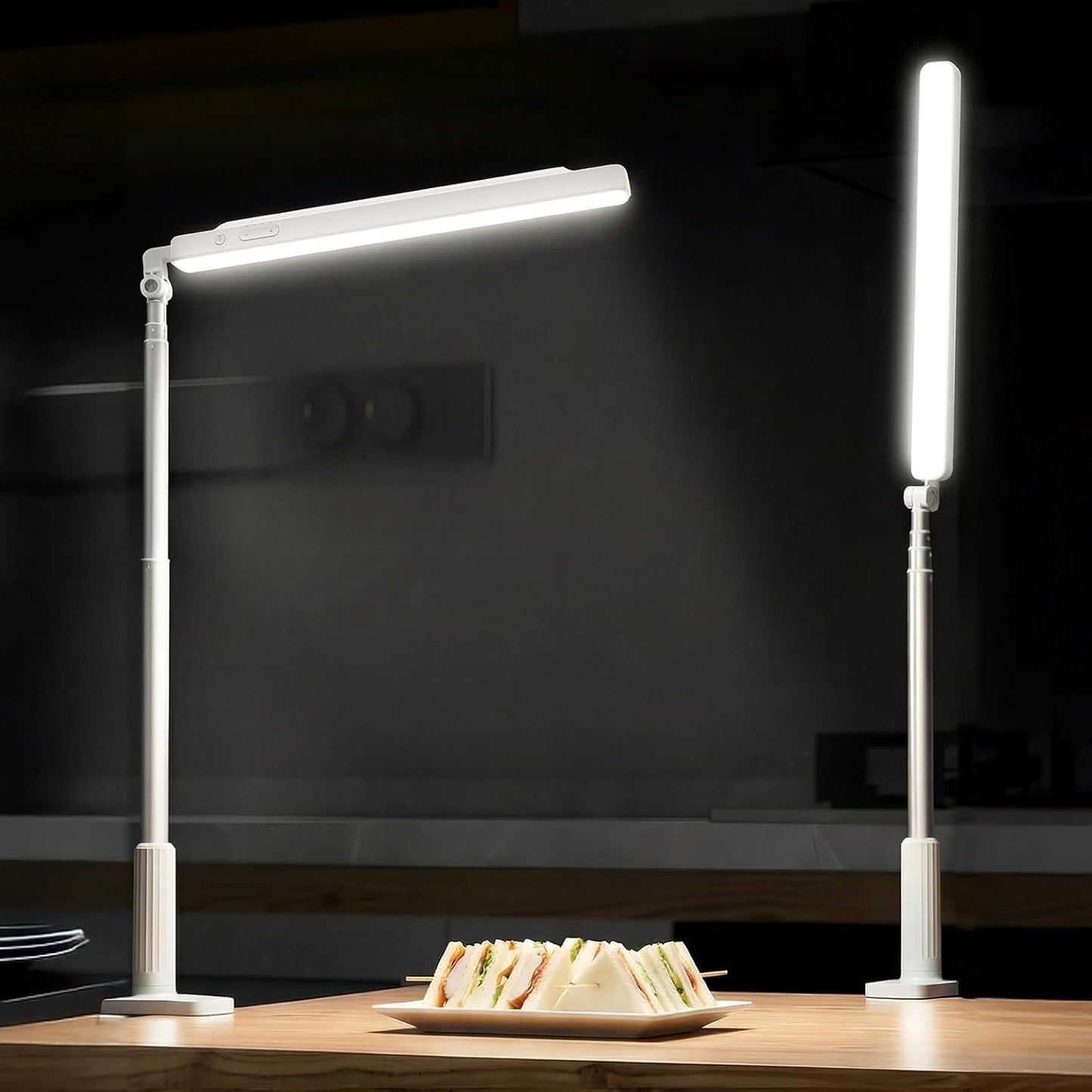 NEEWER Entry Level Version 32" LED Light with Clamp for Desk Home Office Dorm Designer Drafting, 20W Dual Computer Monitor Architect Lamp Bar, Flexible Overhead 2200lux/Remote/5 Modes CRI80+, N21