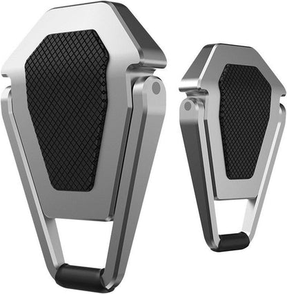 Portable Invisible Laptop Stand - 2PCS Zinc Alloy Laptop Mini Stand Heat Dissipation Pad, Laptop Lifter for 12-20 Inch Laptops (Black)