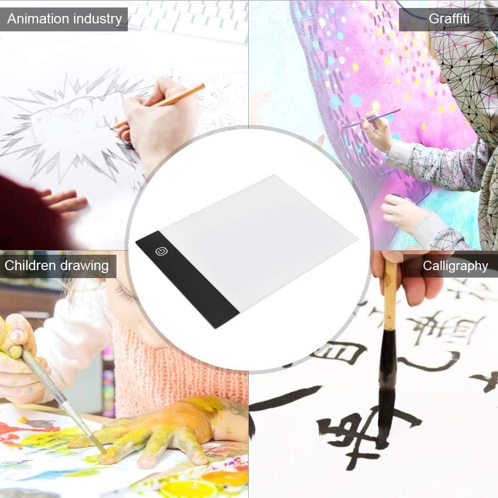 A6 Flip Book Kit with Tracing Light Pad, LED Lightbox Painting Light Pad for Making Animation Flipbooks with Binding Screws