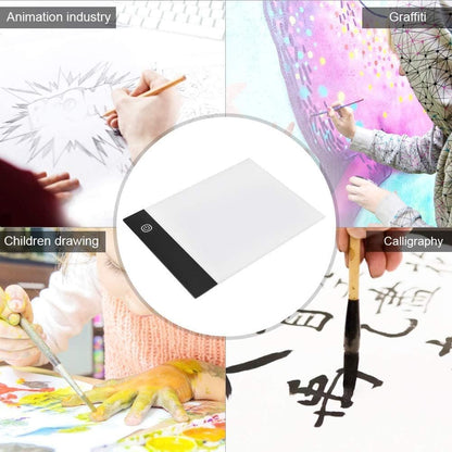 A6 Flip Book Kit with Tracing Light Pad, LED Lightbox Painting Light Pad for Making Animation Flipbooks with Binding Screws