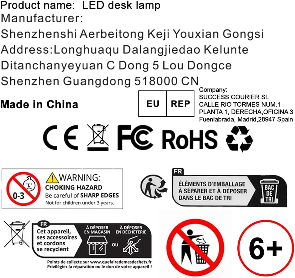 AILBTON Bright LED Desk Lamp with Clamp,Eye Caring Architect Led Desk Lights with Adjustable Swing Arm for Office Home,Dimming and Tempering Led Table Light