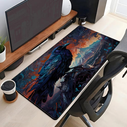 World Map Desk Mat Historical World Map Desk Pad Extra Large Computer Mouse Pad XL Black Topographic Mousepad Keyboard Pad for Desk Gaming Computer Laptop Office Non-Slip Desk Pad 31.5x11.8 in