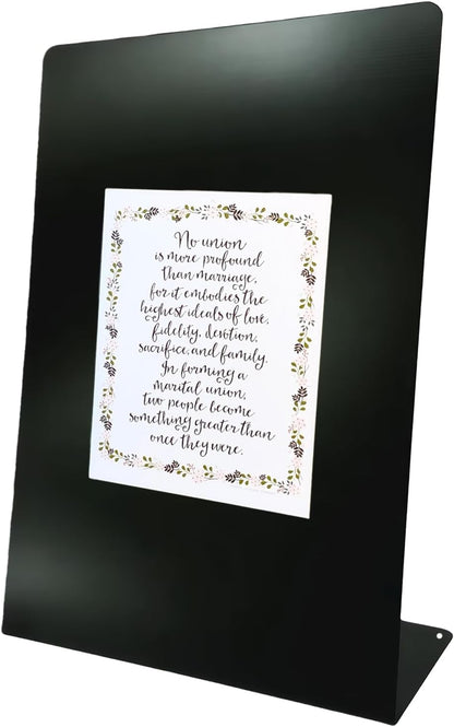 Magnetic Desktop Bulletin Board with Stand for Home, Office & Kitchen, Tabletop Memo & Memo Display Board for Notes, Menus & Office Supplies(13.78 x 10 x 4 Inches)