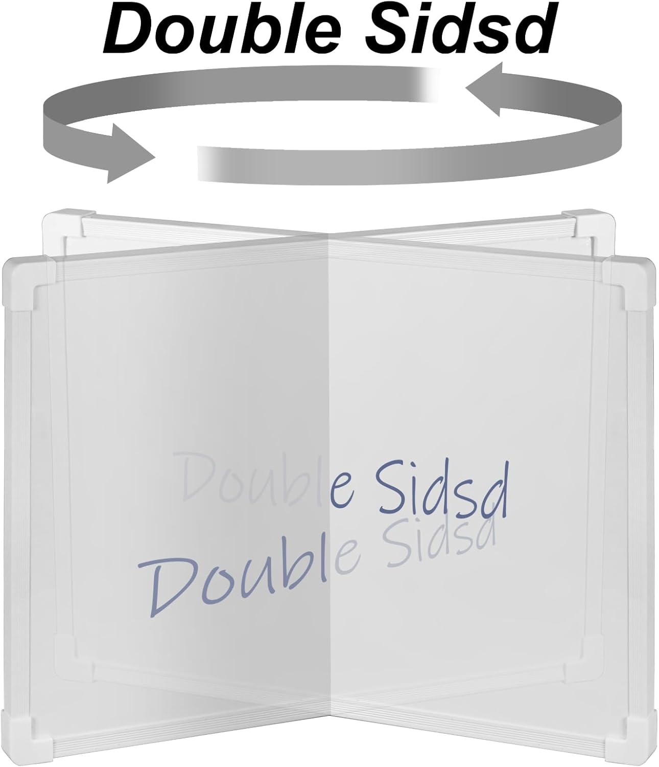 Double Sided Mini Dry Erase Board, 11" x 7" Hanging Whiteboard for Wall, Magnetic Small White Board with Marker (Built-in Eraser) for to-Do Lists, Home School Office