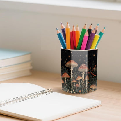 Pen Holder, Pencil Holder for Desk, Marble Desk Organizer Cute, Durable Ceramic Pencil Cup, Decorative Makeup Brush Holder Cup, Stationery Holder for Office, Home, Gray Marble