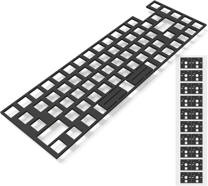 Poron Keyboard PCB Foam 84 Layout, Poron Switch Pads 120Pcs and Keyboard Sound Dampeners