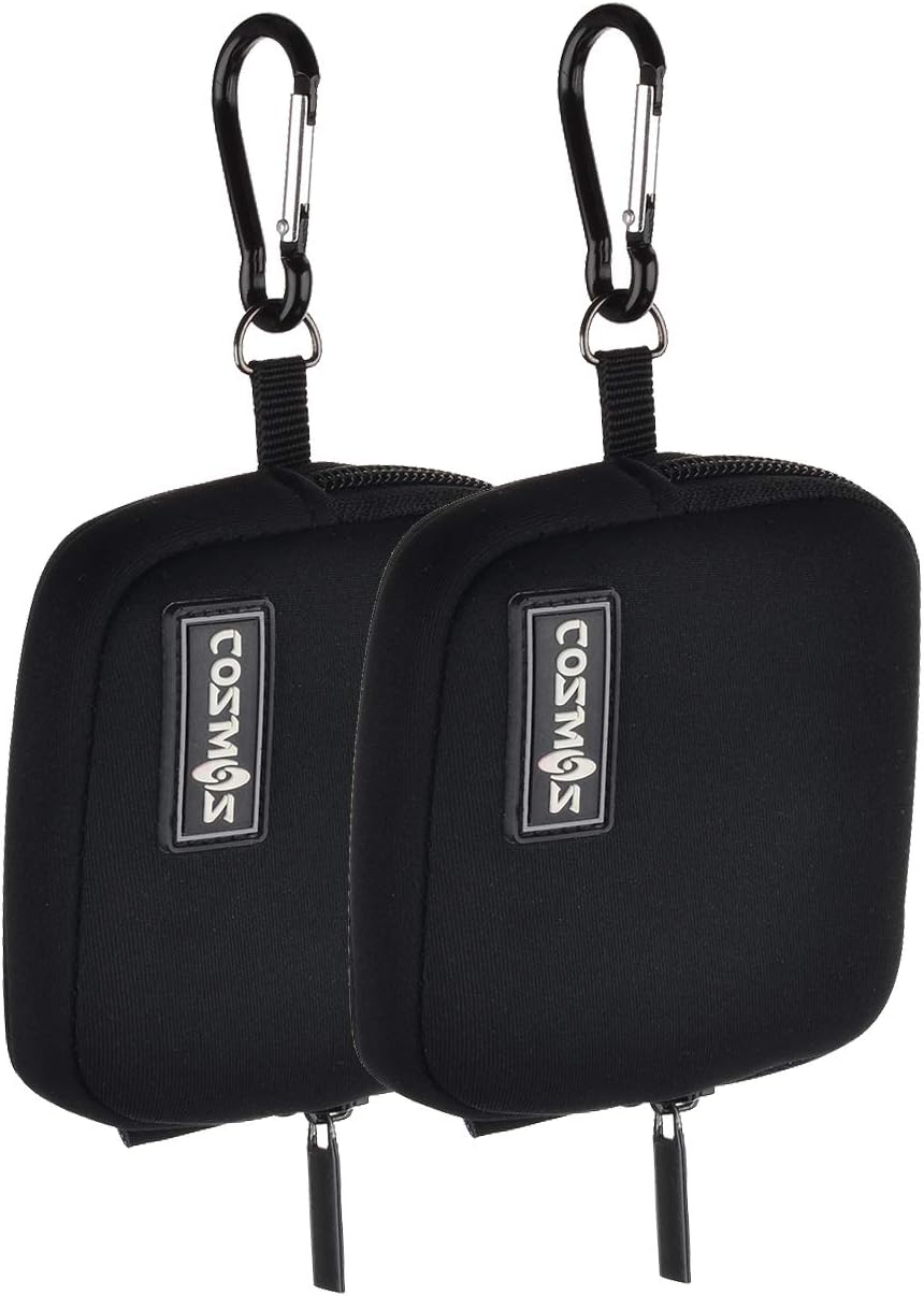 CM Pack of 2 Mini Pouch Case Bag Small Travel Storage Carrying Bag Compatible with MagSafe Power Adapter, Laptop Accessories Cables, Cords, USB Drives, Earphones
