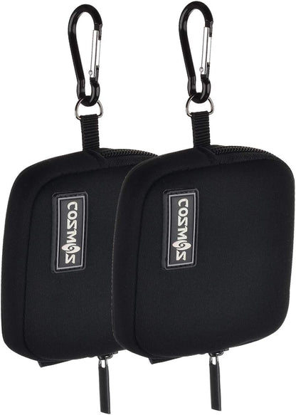 CM Pack of 2 Mini Pouch Case Bag Small Travel Storage Carrying Bag Compatible with MagSafe Power Adapter, Laptop Accessories Cables, Cords, USB Drives, Earphones
