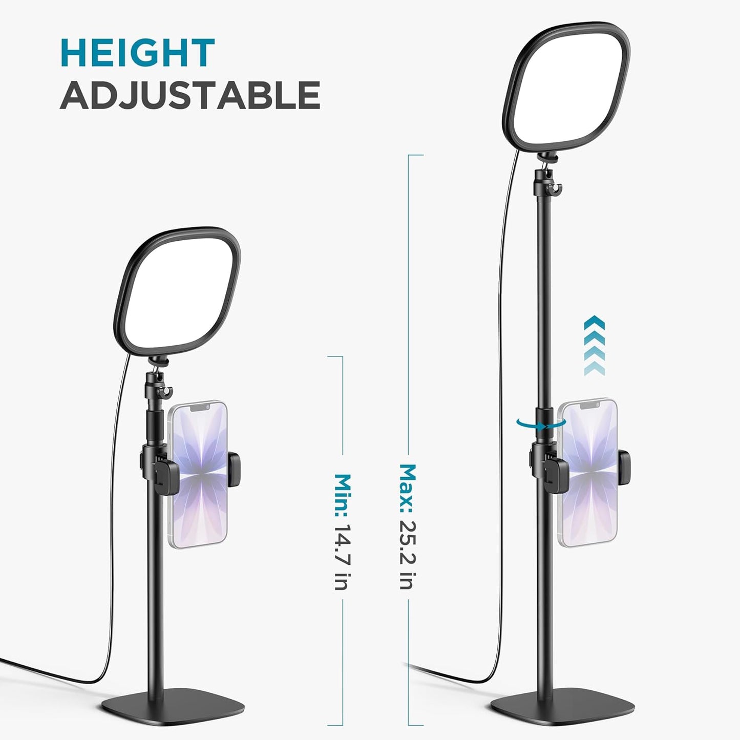 InnoGear Video Conference Light, On-Camera Video Lights for Monitor Desk LED Streaming Lighting with Remote and Touch Control Selfie Zoom Lighting for Computer Webcam Laptop Podcast, Recording