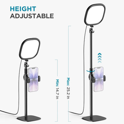 InnoGear Video Conference Light, On-Camera Video Lights for Monitor Desk LED Streaming Lighting with Remote and Touch Control Selfie Zoom Lighting for Computer Webcam Laptop Podcast, Recording