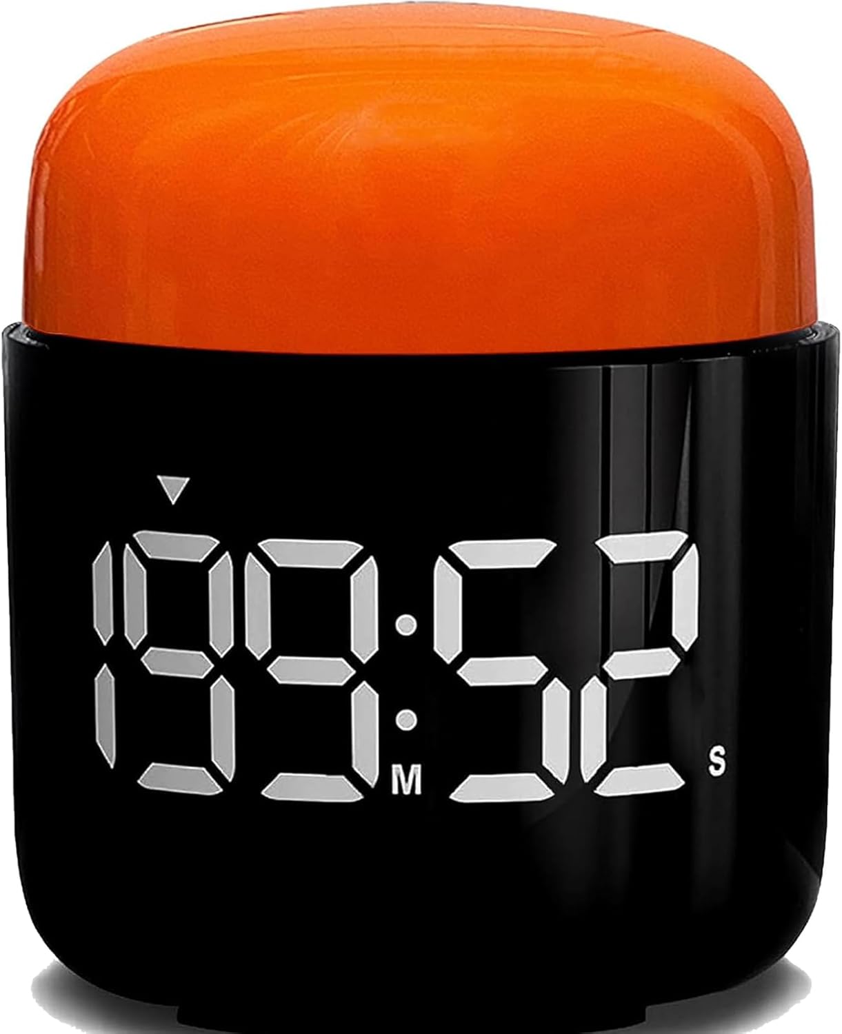 Table Twist Timer, Large LED Display Stopwatch, Silent & Loud Alarm, 199 Minute Countdown & Up, Vintage Night Light, for Kitchen Cooking Meeting Teacher Classroom Office Yoga Fitness Games (Orange)