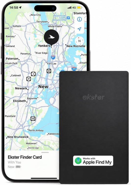 Ekster Finder Card - Wallet Tracker Card - Apple Find My Wallet Tracker, Credit Card Size Airtag for Wallet, MagSafe Rechargeable Bluetooth Tracking, Slim Wallet Locator, Works with iPhone