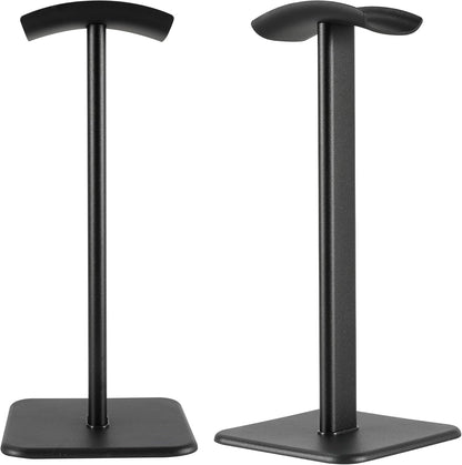 Headphone Stand, Universal Aluminum Metal Holder for AirPods Max, HyperX Cloud II, Xbox One, Turtle Beach, Sennheiser, Sony, Bose, Beats PC Gaming Headset Display & Bluetooth Headphones (Black)