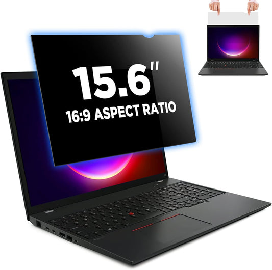 Magicmoon 15.6" Privacy Filter Screen Protector, Anti-Spy/Glare Film for 15.6 inch 1920 x 1080 Resolution Widescreen Notebook Laptop with 16:9 Aspect Ratio (Not for 16:10) (Touch Screen Not Compatible）