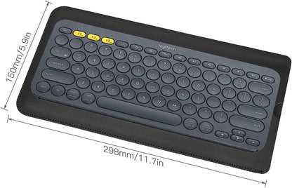 PU Leather Keyboard Sleeve Case for Logitech MX Keys Advanced/Mechanical Illuminated Performance Keyboard, Logitech MX Keys S Travel Bag-Black