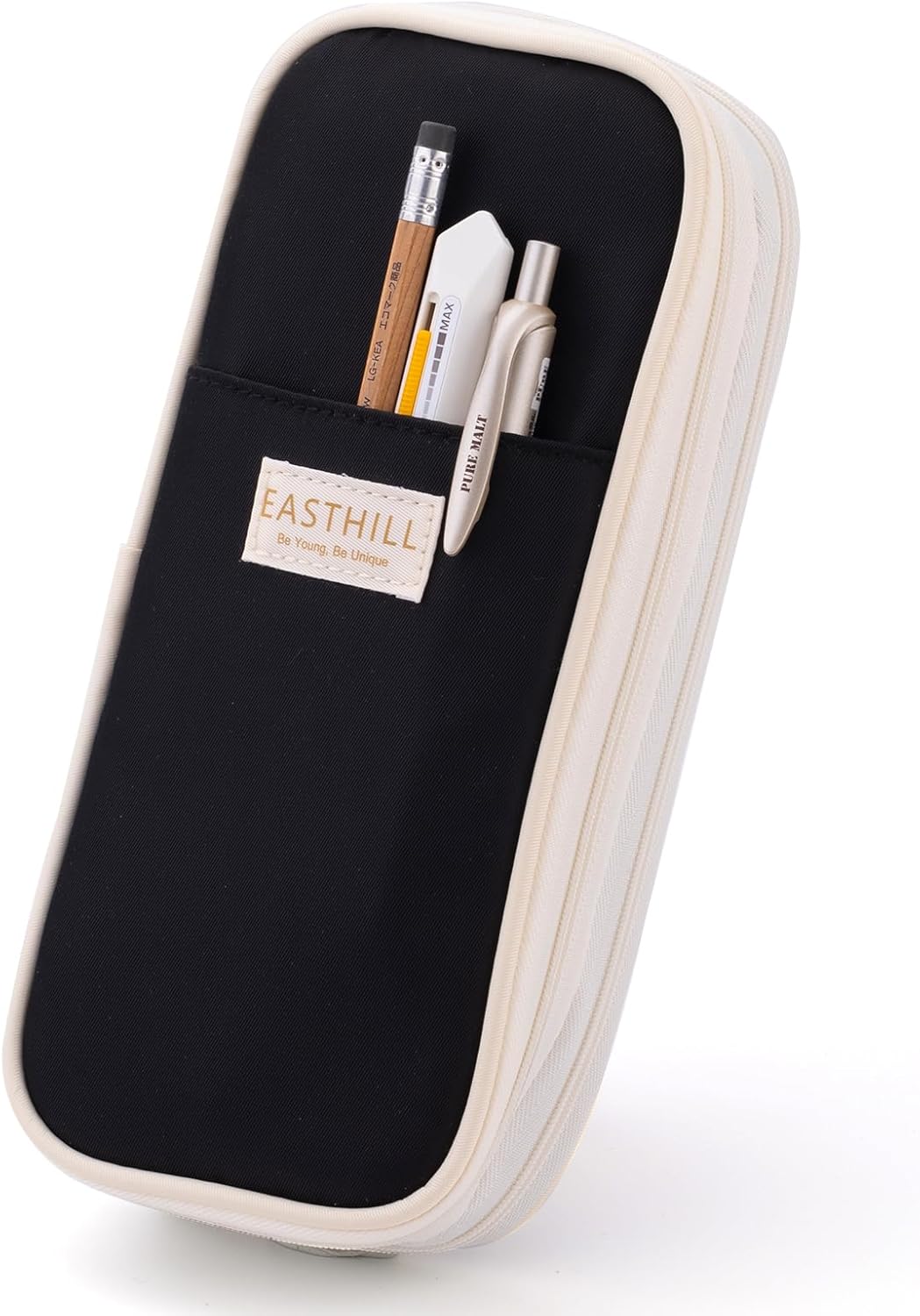 EASTHILL Big Capacity Pencil Case Large Pencil Pouch Stationery Pen Bag for Teen Girls-Green