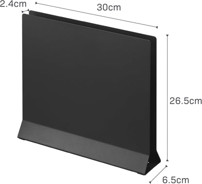 Yamazaki 1999 Placemat Stand, White, Approx. W11.8 x D2.6 x H10.4 inches (30 x 6.5 x 26.5 cm), Tower Placemat Storage, Tray Storage, Round Compatible