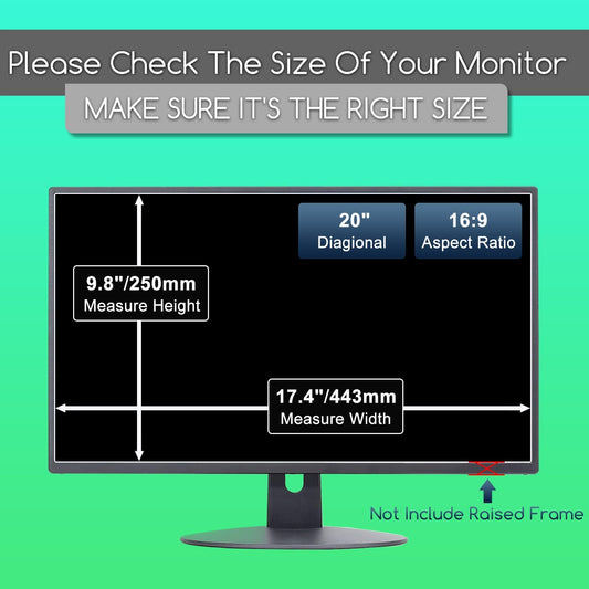 2 PCS 27" Anti Glare Screen Protector for 27 Inch 16:9 Widescreen Desktop Monitor, Matte Screen Filter for Sceptre/LG/Dell/HP/Acer/ViewSonic/ASUS/Aoc/Samsung,Eye Protection & Anti Scratch film
