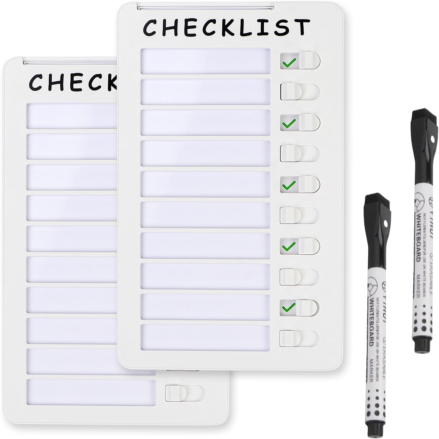 Dry Erase Chore Chart, Standable Whiteboard Checklist Board, Chore Chart for Kids Routine Chart with a Pen (Standable)